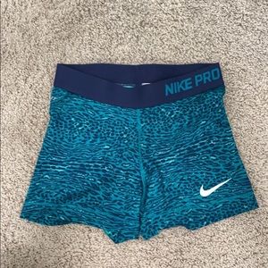 Nike leopard patterned spandex